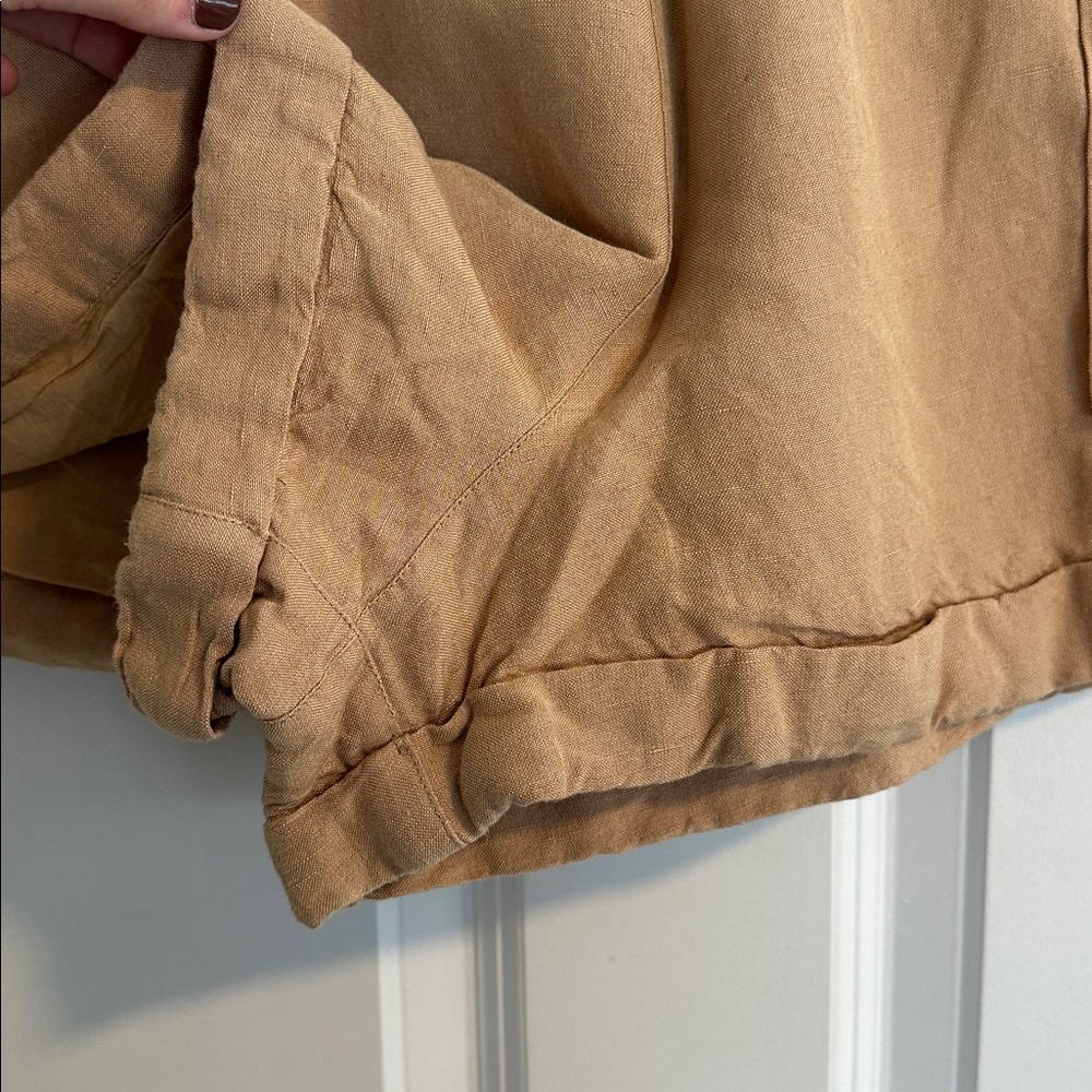 NWOT Show Me Your Mumu Disilvio Shorts in Tan Linen size L - Picture 10 of 14